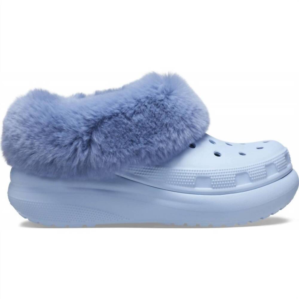 NEW CROCS unisex furever crush clog in blue calcite